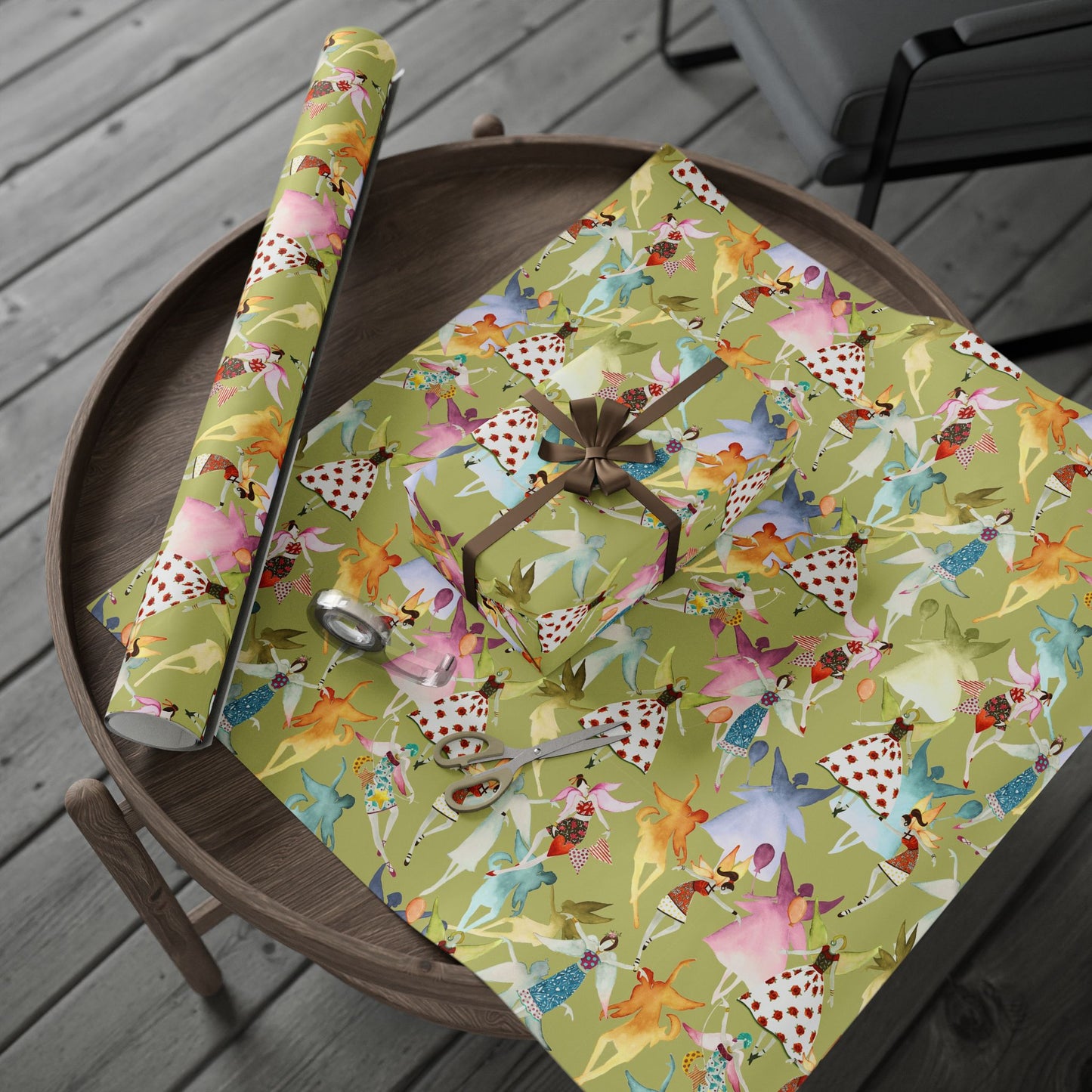 Baby Green Fairy Wrapping Paper