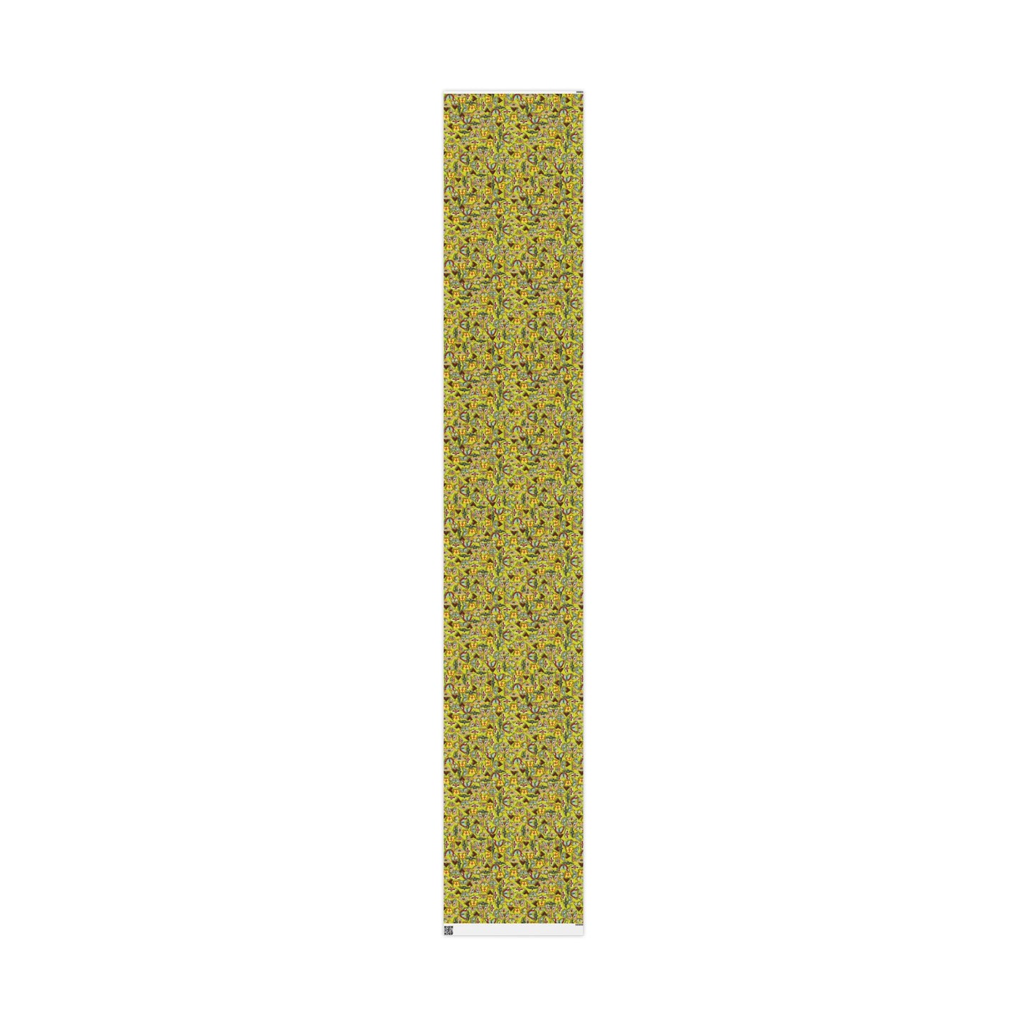 Vibrant Butterfly Neon Yellow Wrapping Paper