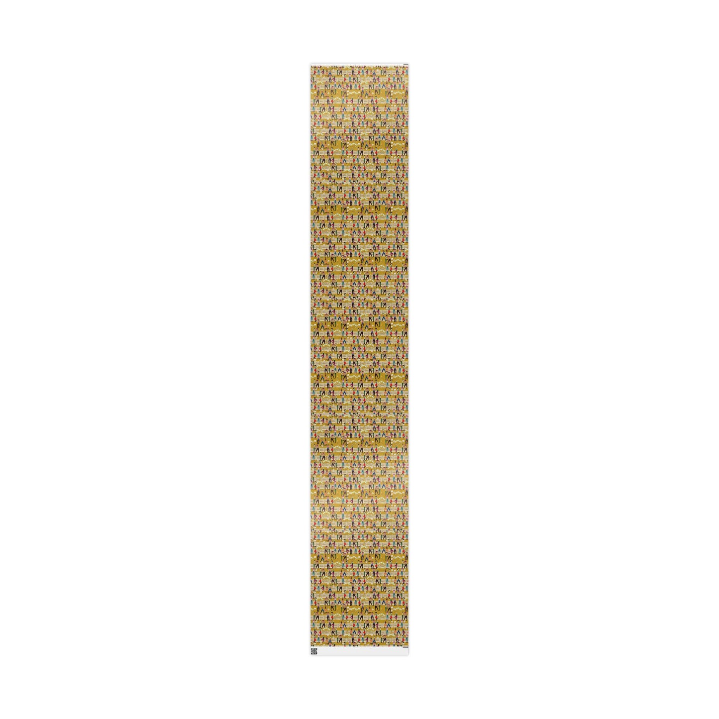 Cowboy Saloon Mustard Wrapping Paper