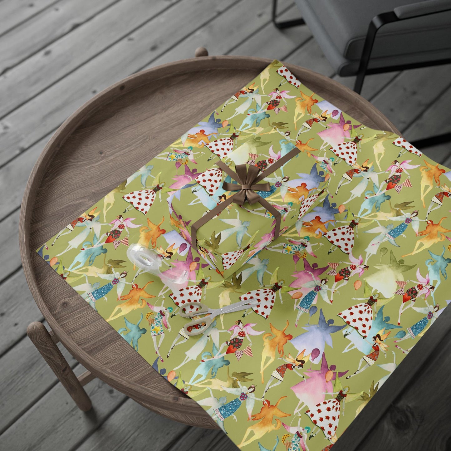 Baby Green Fairy Wrapping Paper