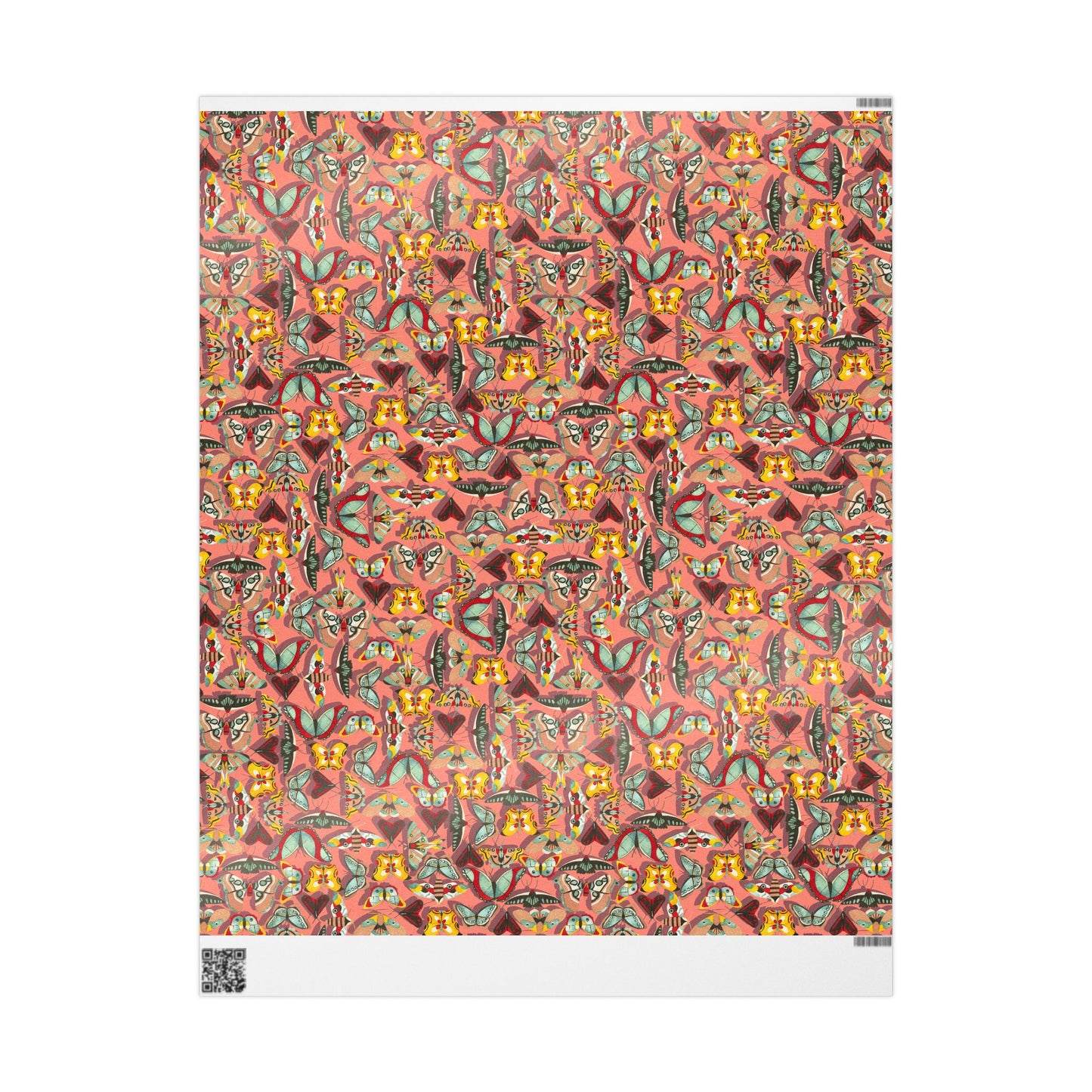 Colorful Butterfly Wrapping Paper - Vibrant Floral Gift Wrap for All Occasions