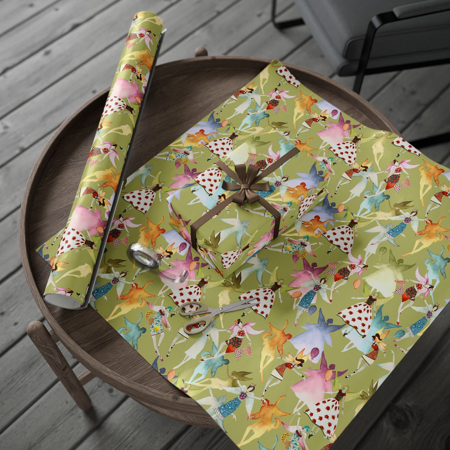 Baby Green Fairy Wrapping Paper