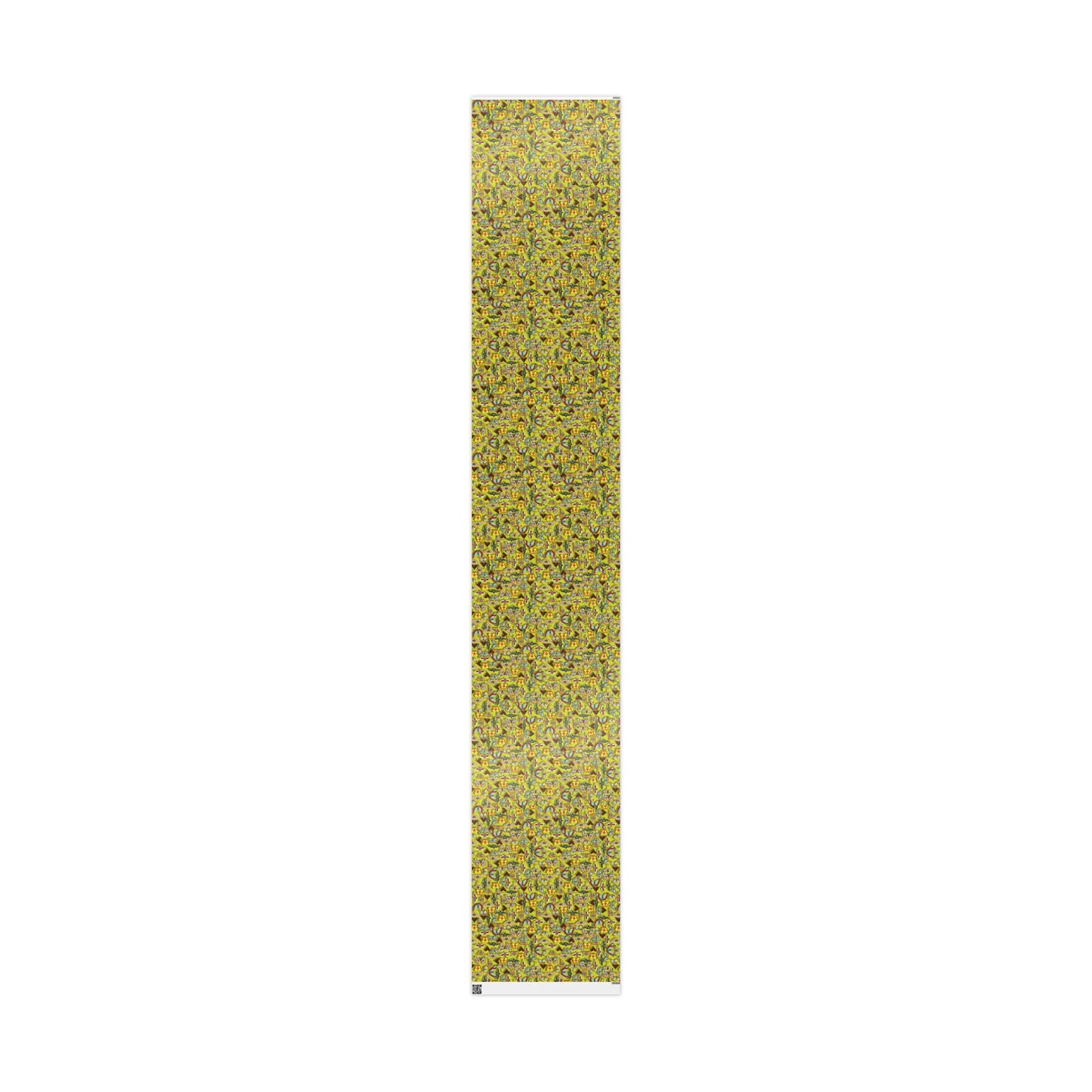 Vibrant Butterfly Neon Yellow Wrapping Paper