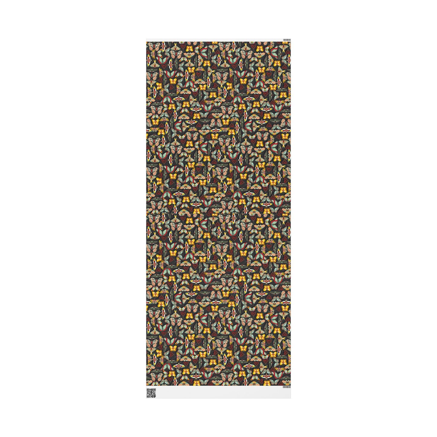 Colorful Charcoal Butterfly Wrapping Paper