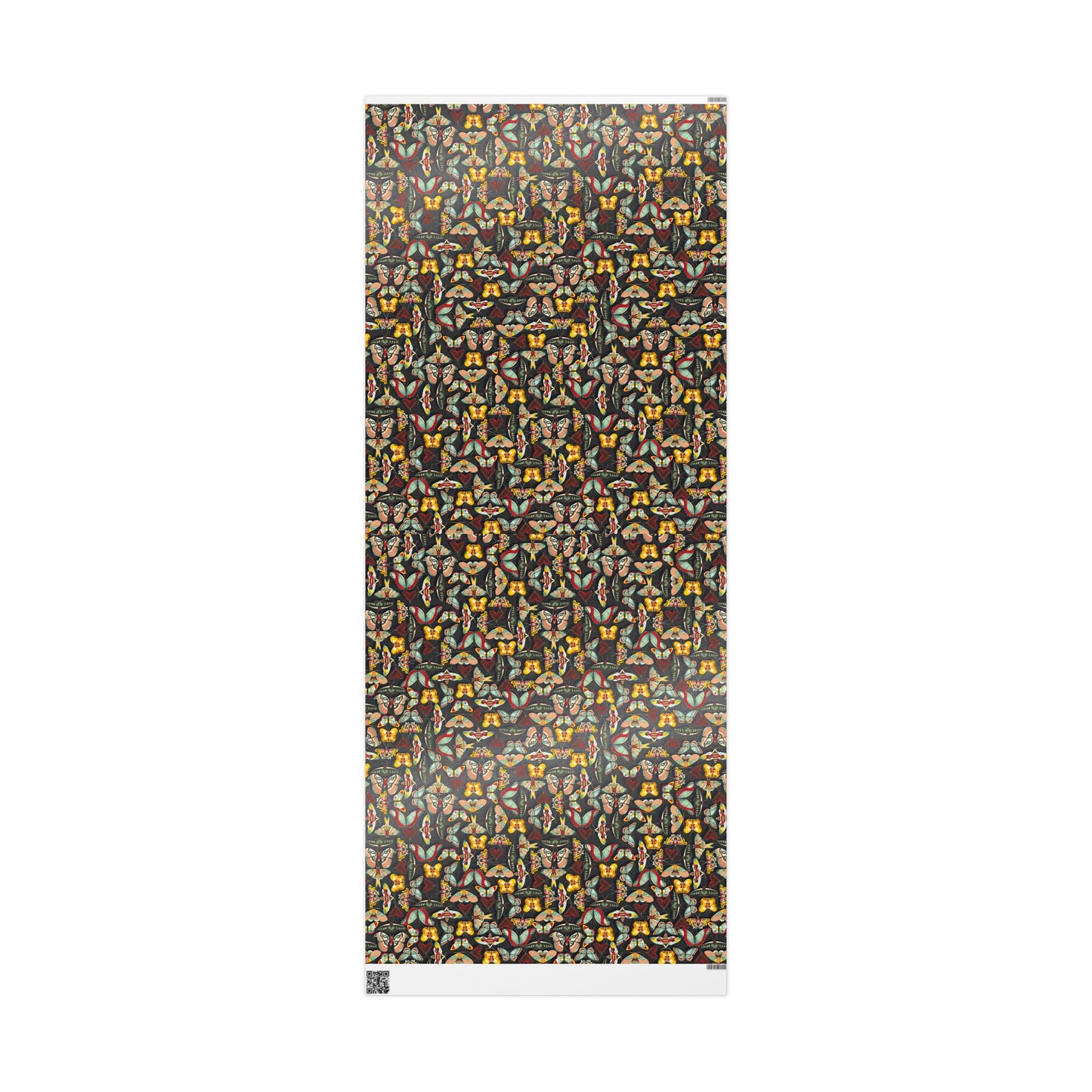 Colorful Charcoal Butterfly Wrapping Paper