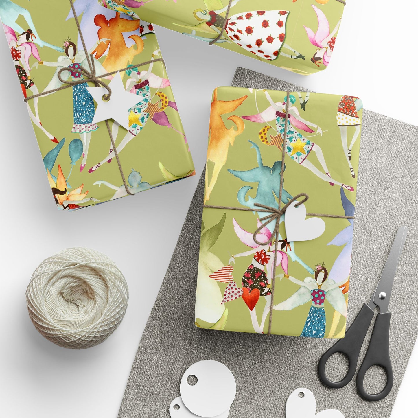 Baby Green Fairy Wrapping Paper