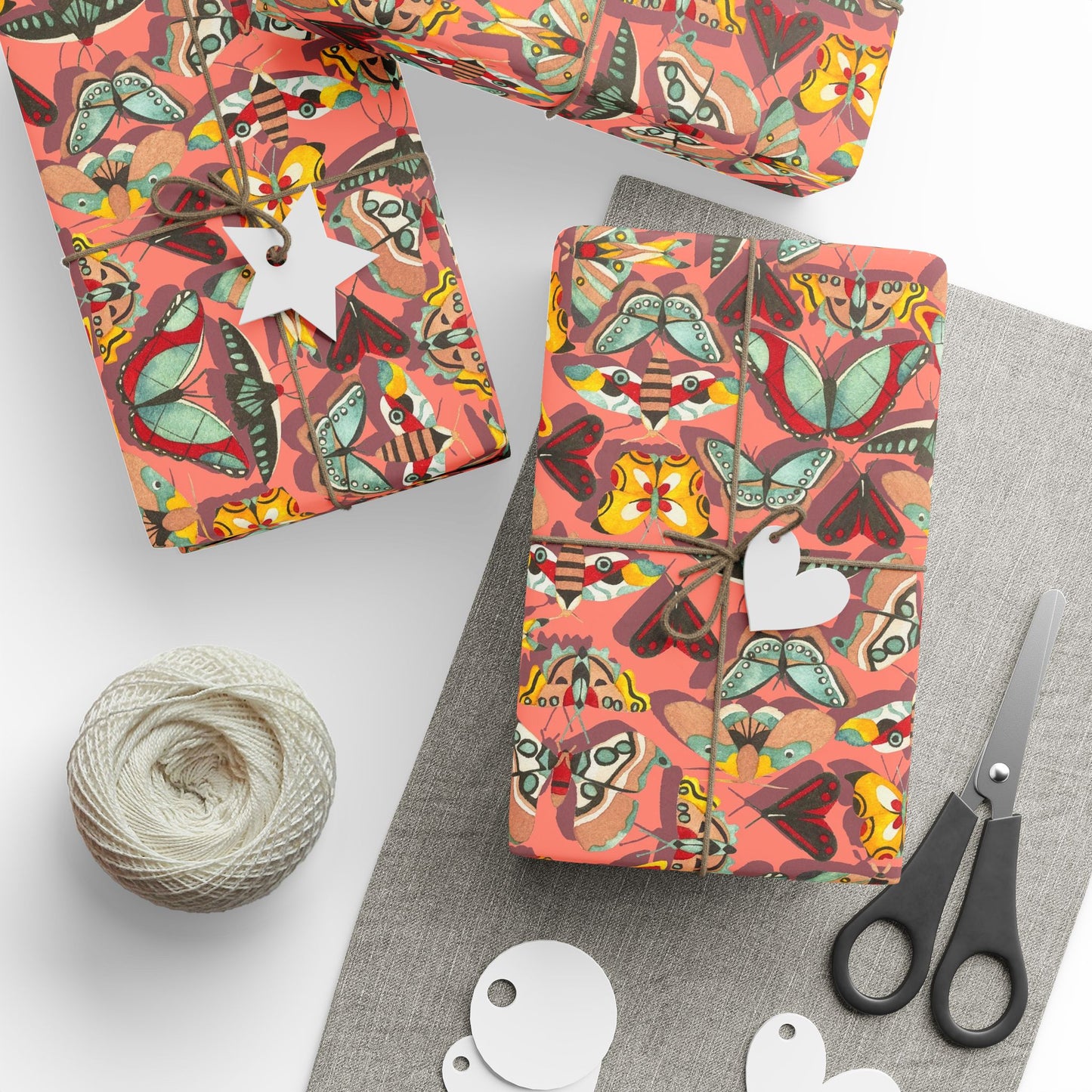 Colorful Butterfly Wrapping Paper - Vibrant Floral Gift Wrap for All Occasions