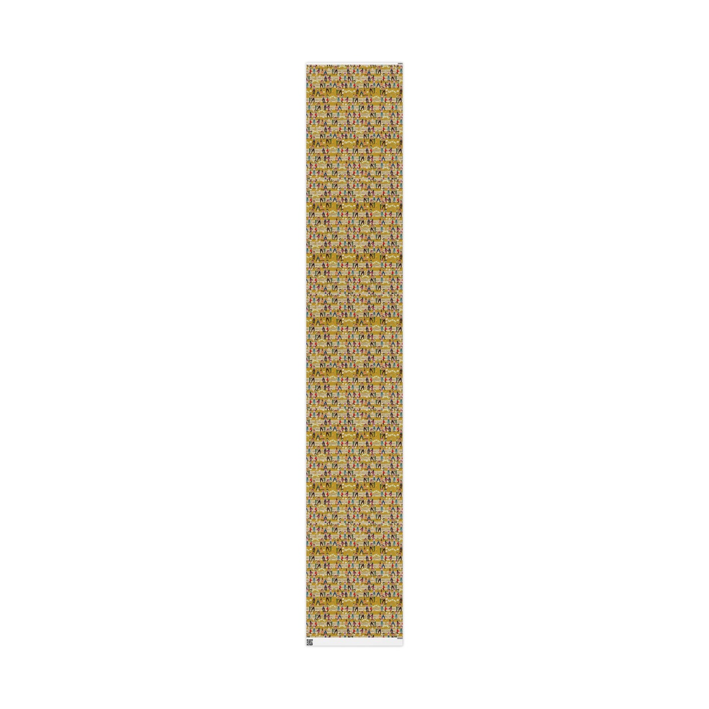 Cowboy Saloon Mustard Wrapping Paper