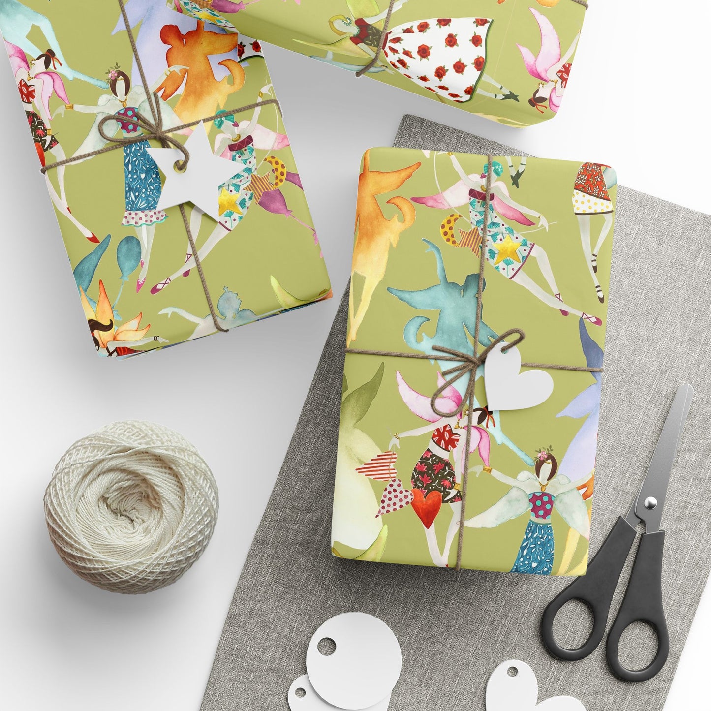 Baby Green Fairy Wrapping Paper