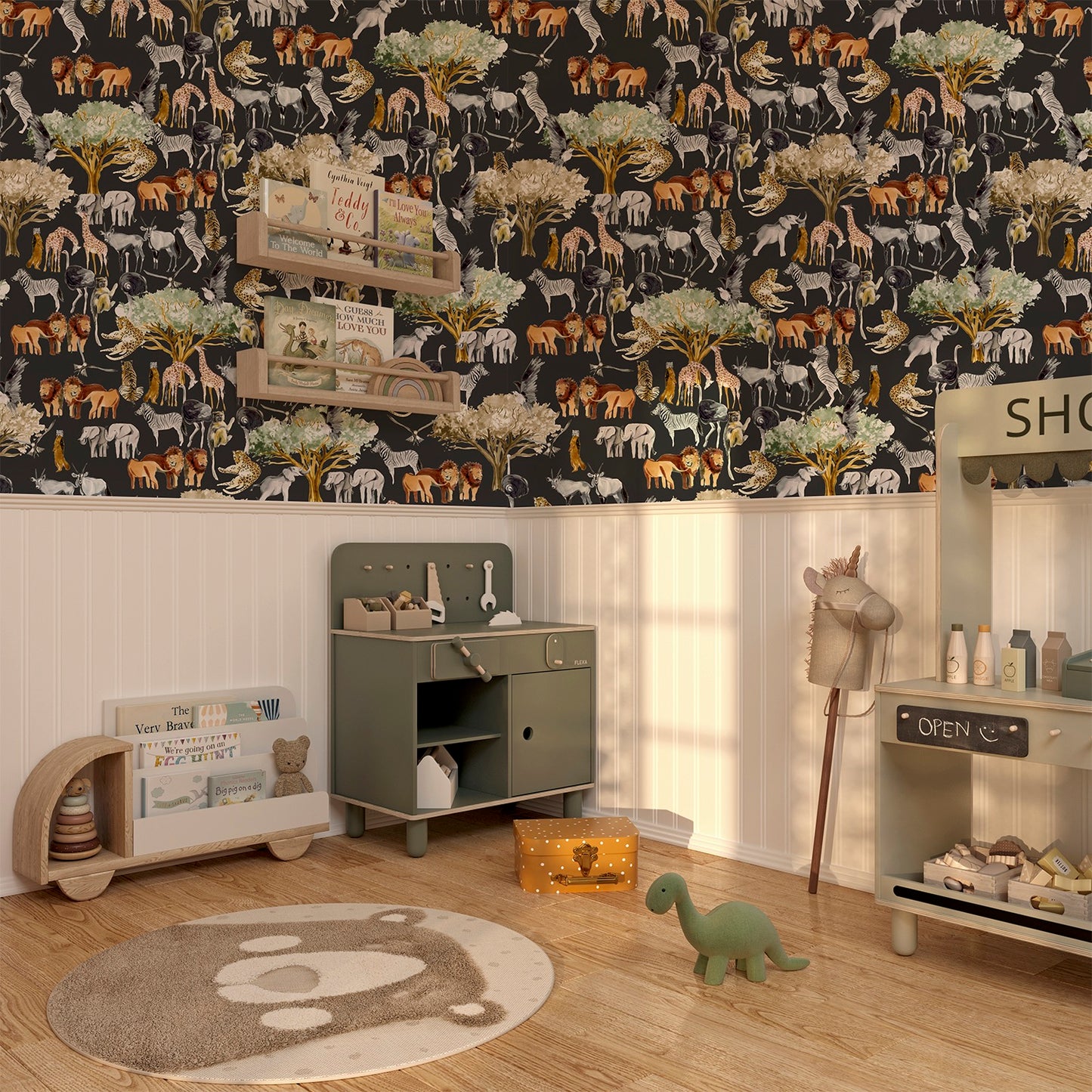 African Safari Charcoal