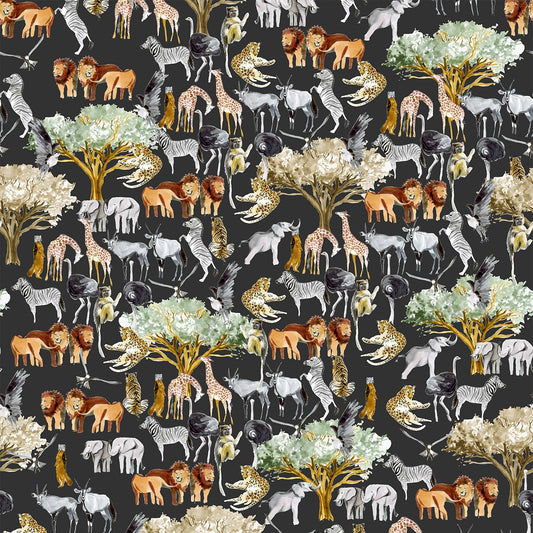 African Safari Charcoal