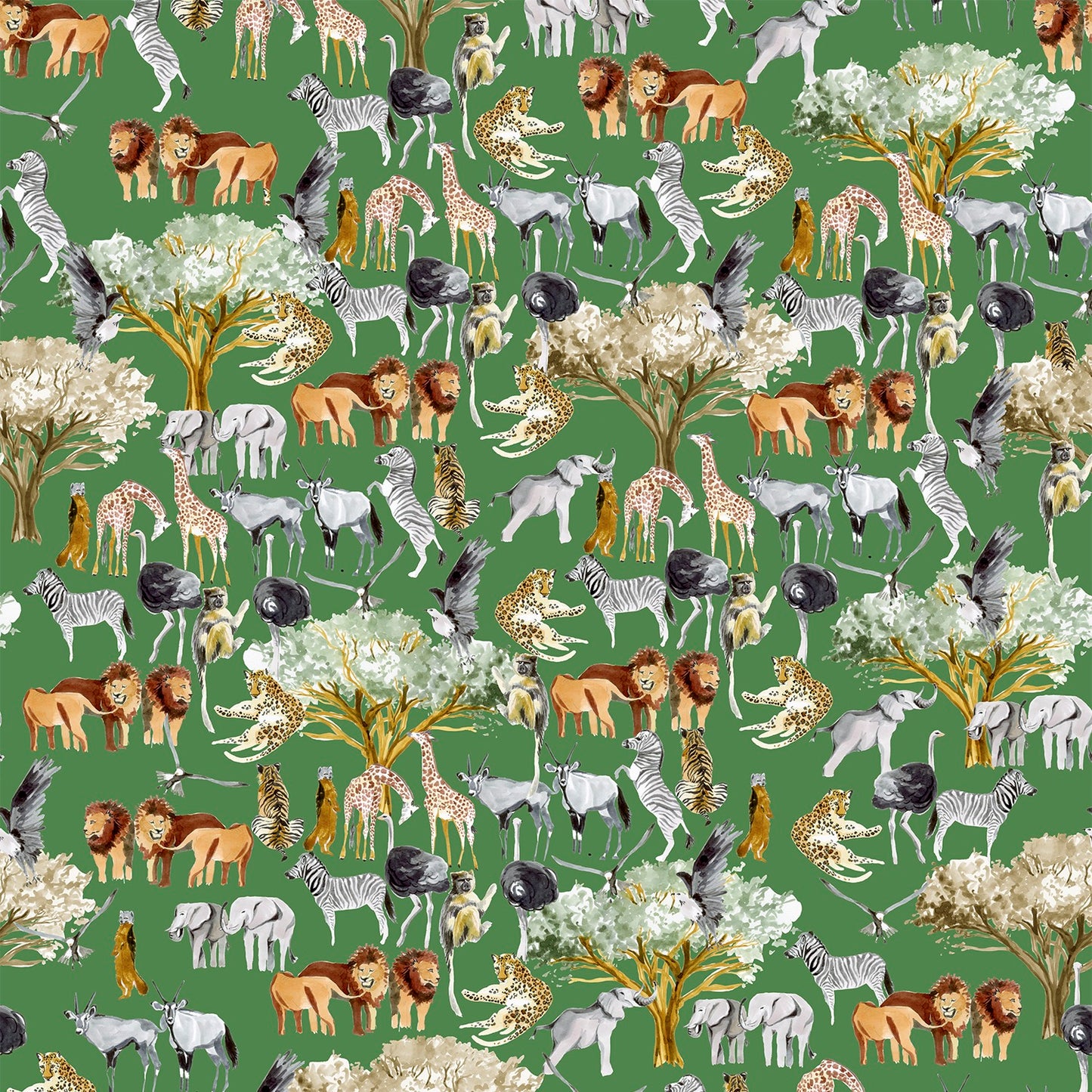 African Safari Hunter Green