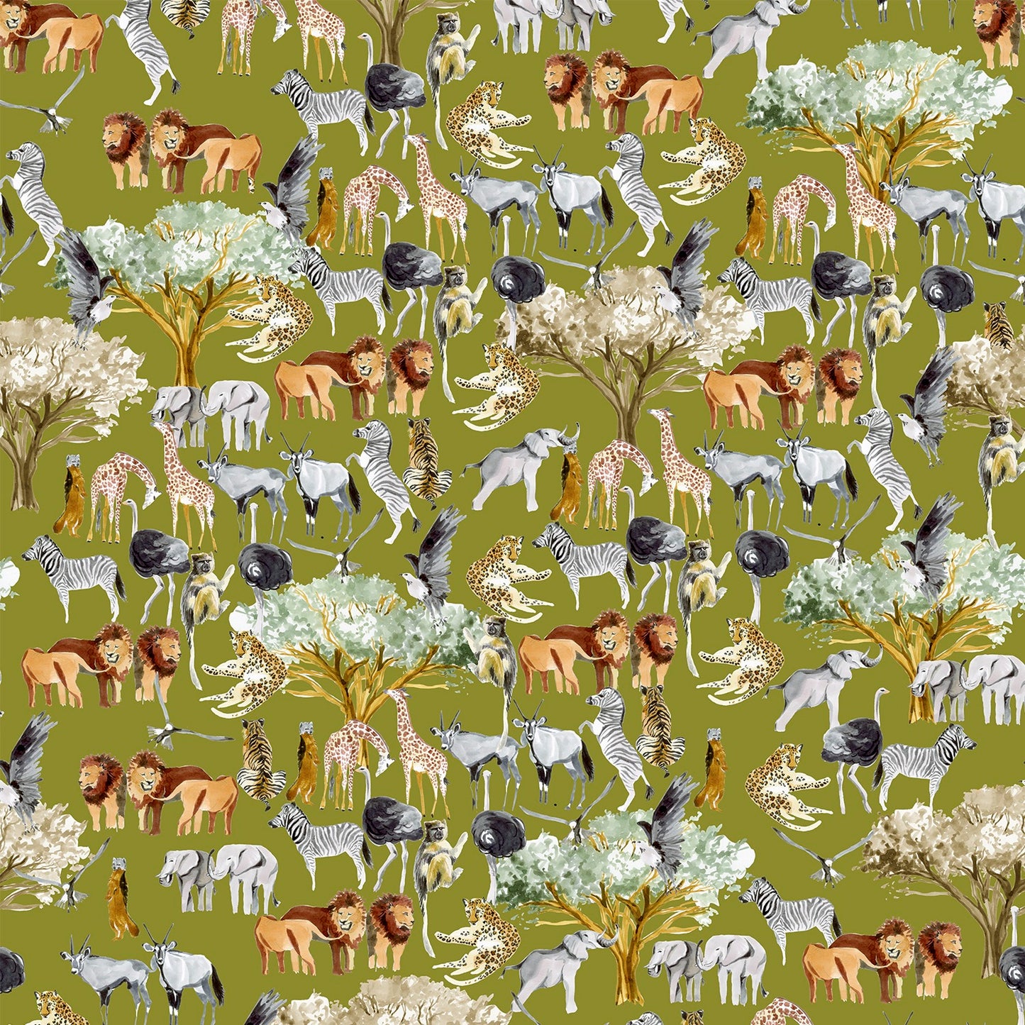 African Safari Yellow Green